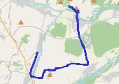 Trasa z dnia 2014-04-13 15:32 - mapa trasy gps - rower górski
