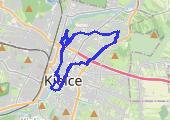 Trasa z dnia 2014-04-24 13:27 - mapa trasy gps - rower górski