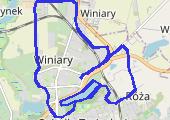 Trasa z dnia 2014-04-24 16:52 - mapa trasy gps - nordic walking