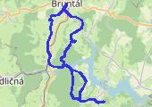 Po sopkách Bruntálska 2014 - mapa trasy gps - marsz
