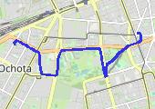Trasa z dnia 2014-04-27 12:53 - mapa trasy gps - rower górski