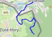 Jarnołtówek-Leuchtenštejn-Braunerova lavička  - mapa trasy gps - marsz