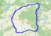 Iwiec - 31,3 km - mapa trasy gps - rower górski