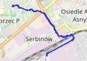 Marsz praca  2014-04-30 07:44 - mapa trasy gps - marsz