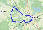 szlak zielony dolina parsęty - mapa trasy gps - rower górski