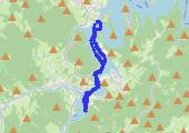 Solina - mapa trasy gps - łódź