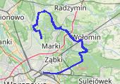 Do Ossowa i dalej - mapa trasy gps - rower trekkingowy