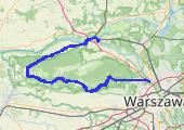 Trans Kampinos - mapa trasy gps - rower trekkingowy