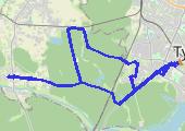 Gostyń - mapa trasy gps - rower górski