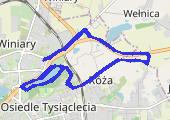 Trasa z dnia 2014-05-13 07:59 - mapa trasy gps - nordic walking