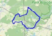 Większość  w terenie - mapa trasy gps - rower górski