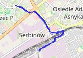 marsz praca  2014-05-21 07:20 - mapa trasy gps - marsz