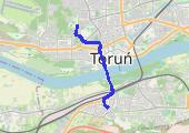 basen-dom - mapa trasy gps - rower miejski