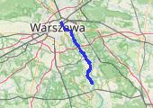 Plaża nad Wisłą i dalej - mapa trasy gps - rower trekkingowy