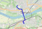 basen-dom - mapa trasy gps - rower miejski