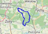 Gostyń - 38, 5 km - mapa trasy gps - rower górski