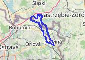 Czechy.. - mapa trasy gps - rower górski