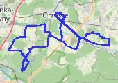 Gostyń - 54,3 km - mapa trasy gps - rower górski