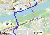 antczaka - dom - mapa trasy gps - rower miejski
