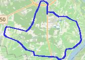 Trening - 23km - mapa trasy gps - rower górski
