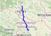 Świdnica p.Grochotów - mapa trasy gps - rower szosowy