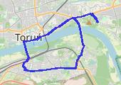 dom - korty - dom 2014-05-29 20:55 - mapa trasy gps - rower miejski