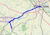 Szynobus Wrocław - Świdnica 2014-05-24 22:59 - mapa trasy gps - pociąg
