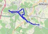 Gostyń - 30 km - mapa trasy gps - rower górski