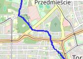 basen - dom - mapa trasy gps - marsz