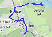 Rowerem po Policach - mapa trasy gps - rower górski
