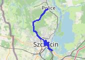 Święto Cykliczne Szczecin 2014 - mapa trasy gps - rower górski