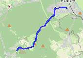 Police-->Pilichowo - mapa trasy gps - rower górski