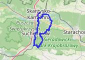 Trasa z dnia 2014-06-14  XV Skarzyski Rajd Rowerowy 2014 - mapa trasy gps - rower trekkingowy