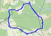 Gostyń - 40 km - mapa trasy gps - rower górski