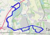 Nad stawy w Komorowie - mapa trasy gps - rower trekkingowy