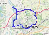 Bobrowniki, Dunajec plaża - mapa trasy gps - rower trekkingowy