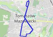 TM - pętla ulicami - mapa trasy gps - rower górski