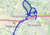 las - mapa trasy gps - rower górski