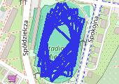Trasa z dnia 2014-06-23 19:56 - mapa trasy gps - bieganie