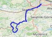 Niedziela - mapa trasy gps - rower górski
