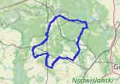 Iwiec, pętla - 102 km   - mapa trasy gps - rower górski