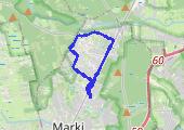 pentla Legionowa 2012-09-04 - mapa trasy gps - bieganie