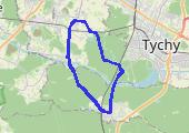 Gostyń - 21.9 km (02.07)  - mapa trasy gps - rower górski
