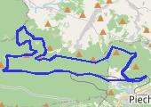 Trasa z dnia 2014-07-06 12:38 - mapa trasy gps - rower górski