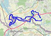 olza... - mapa trasy gps - rower górski
