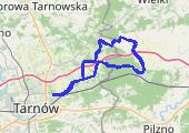 Tarnów - Czarna inaczej :) - mapa trasy gps - rower trekkingowy