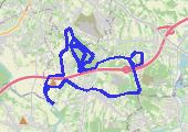 Po lesie.. - mapa trasy gps - rower górski