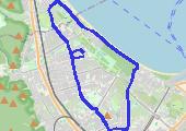 Trasa z dnia 2014-07-18 19:43 - mapa trasy gps - rower miejski