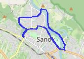 Trasa z dnia 2014-07-13 17:15 - mapa trasy gps - rower szosowy