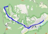 klimczok - mapa trasy gps - inna